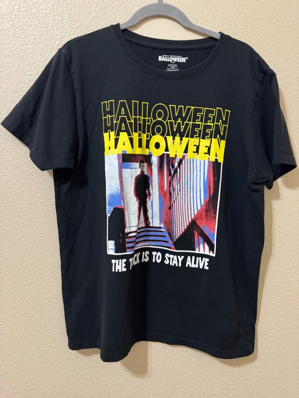 Halloween John Carpenter Graphic Tee Size L Black